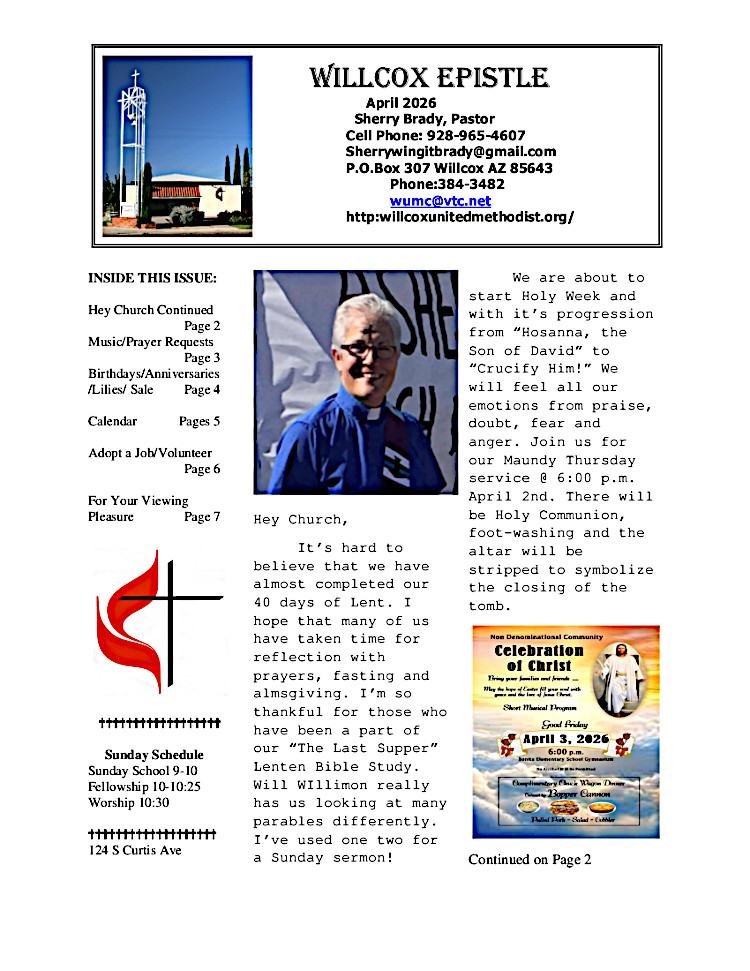 newsletter page 1
