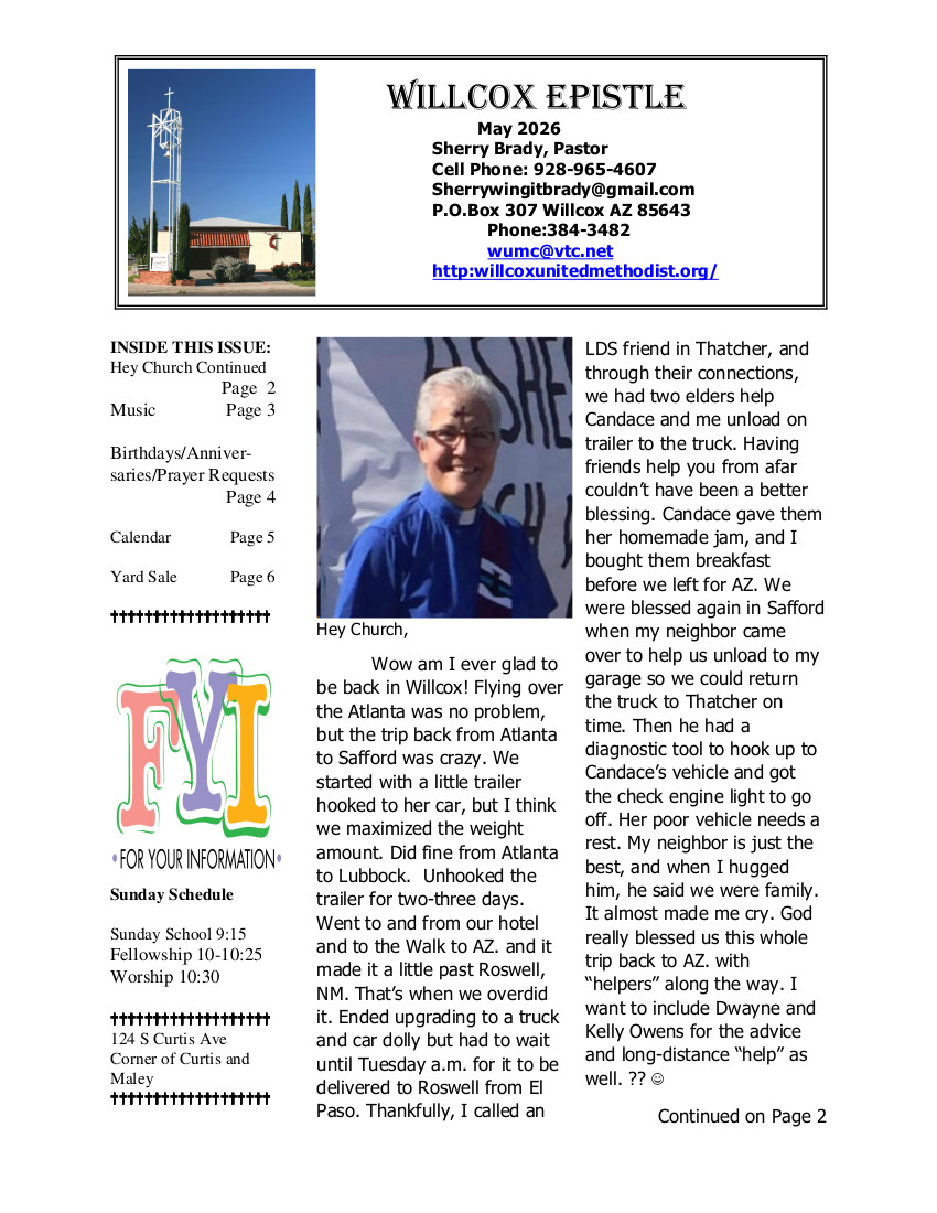 newsletter page 1