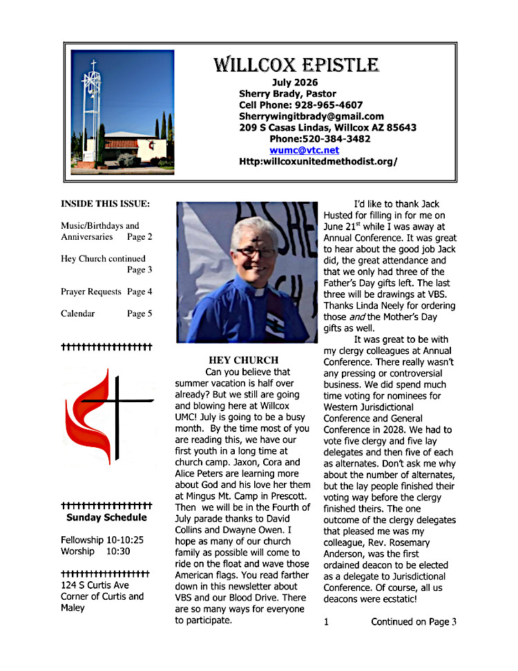newsletter page 1